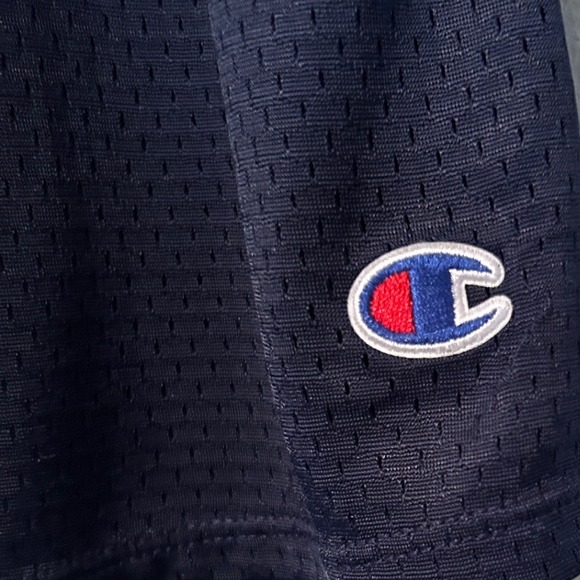 Champion Mesh Athletic Shorts Navy Blue Mens Size Medium - Picture 2 of 5